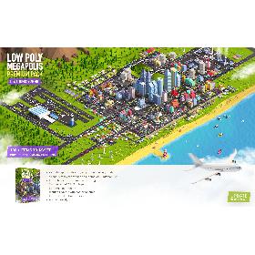 Low Poly Megapolis City Premium Pack (Landscape, Buildings, Airport) model